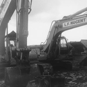 Excavator working at Sheerness docks